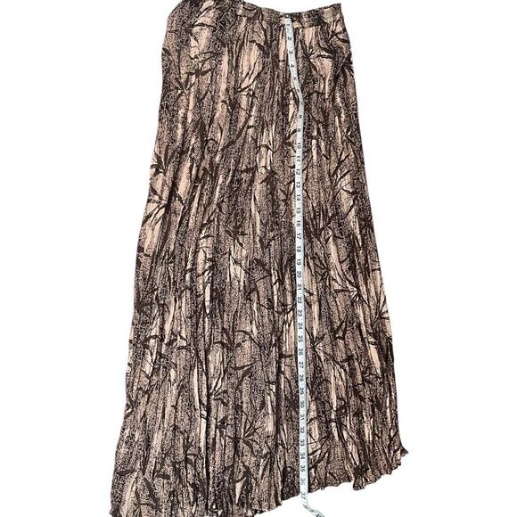 Nostalgia Long Skirt Size Medium Brown Safari Vacation Island Light Weight - Picture 8 of 10